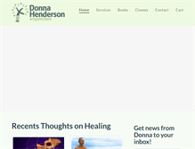 Tablet Screenshot of donnahenderson.net